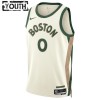 Maillot Enfant Boston Celtics Jayson Tatum 2023-24 Nike City Edition Blanc Swingman